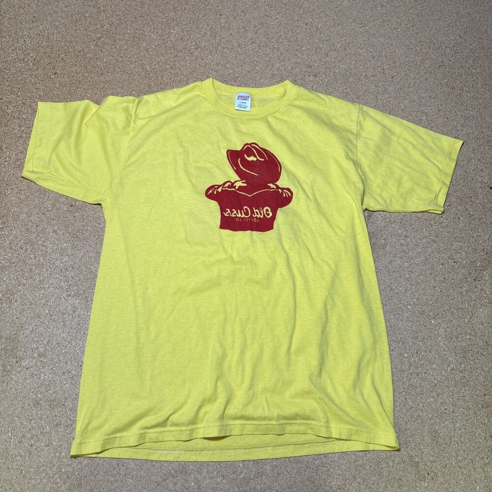 80s Jerzees By Russell Vintage Cuss Coffee Co Shirt (Made In USA) L Fits M